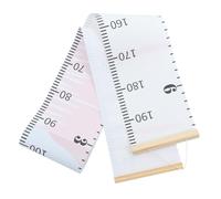 UKCOCO Toise Murale Décorative pour Chambre D'garçon et Filles en Tissu et Bois Blanc, Règle de Hauteur Robuste et Anti-décoloration, pour Chambre Garçon Fille