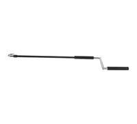 UKCOCO Treuil de Store à Manivelle Télescopique en Fer Noir 70cm | Baguette à Crochet, Usage pour Auvent et Stores Extérieurs, Opération Facile, Réduit la Fatigue, 70cm