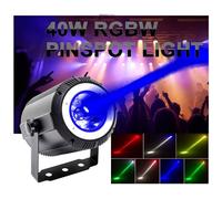 UKING - 1 pcs - Projecteur de scène RGBW Bean Aviation en alliage d'aluminium 60 W 7/11 canaux DMX512, contrôle par le son