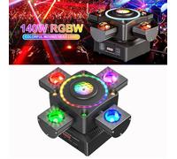UKing 140W Lyre LED RGBW - Lumières de Scène Rotation Avec Lasers Stroboscopes & 23 LED RGB Colorées - Jeux de Lumiere DJ