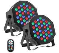 U'King 2 pièces lumière de fête Par lumière 36 LED RGB DMX effet de scène éclairage scène plat Par éclairage DJ lumières Disco lumières mariage