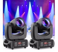 UKing 200W Jeux de Lumiere DJ - DJ Lyre LED Beam 8 GOBO 18 Prisme DMX PACK DE 2 - Lumière de Scène Pour Party Disco Mariage