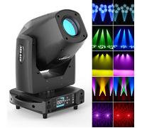 UKing 250W Lyre LED - Lumière de Scène Zoom Beam Wash Gobo DMX - Jeux de Lumiere DJ 5 Prismes Pour Disco Fête Mariage