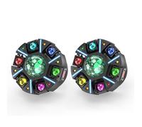 UKing 2PCS 230W Jeux de Lumiere RGBW Beam Laser Boule Magique Bande 24 RGB LED - 6 Bras DJ Lyre LED avec Télécommande & Trépied