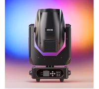 UKing 385W Lyre LED Jeux de Lumiere DJ 48 + 8 Prisme - RGBW DMX Beam Wash Zoom Gobo Atomisation
