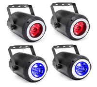 UKING - 4 pcs - Projecteur de scène RGBW Bean Aviation en alliage d'aluminium 60 W 7/11 canaux DMX512, contrôle par le son