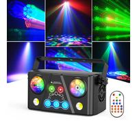 U'King 40W RGB LED effet de faisceau d'oeil d'abeille 5IN1 effet boule Disco motif de teinture lumière stroboscopique DJ pour lumière de scène de fête Disco Prise EU
