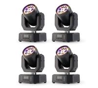 UKing 80W Lyre 6 LED RGBW - Lumière de Scène Beam Wash DMX 4 en 1 avec Télécommande - Jeux de Lumiere DJ PACK DE 4
