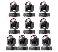 UKing 80W Lyre 6 LED RGBW - Lumière de Scène Beam Wash DMX 4 en 1 avec Télécommande - Jeux de Lumiere DJ PACK DE 10