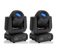 UKing Lyre LED 100W RGBW Jeux de Lumiere DJ 8 Gobos 8 Couleurs DMX 512 Tête Mobile Projecteur pour Club Bar Disco Party Luminaires