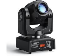 UKing Lyre Led 50W Tête Mobile DMX 512 Éclairage à Disco 8 Gobo 8 Couleurs Sono DJ Lumière 9/11 Canaux pour Fête Bar Noël Théâtre Mariage