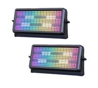 UKING - Projecteur mural LED RGBW 4 en 1 100 W avec stroboscope DMX512 (10 canaux) - Lumières de scène - PACK DE 2