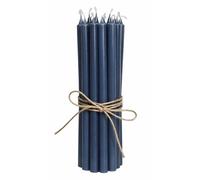 ukiyo Lot de 12 bougies à tige fines, hauteur : 20 cm, diamètre : 1,3 cm, différentes couleurs, durée de combustion : 2,5 heures, pour l'avent, Noël, couleur : cornflower