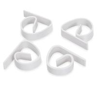 UKkarkafp Support à Pinces for Nappe ABC | Blanc : Restaurant familial Pique-nique de mariage Repas en plein air(20pcs)