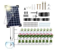 UKSUNVI jardin goutte à goutte système d'arrosage solaire, 5W automatique solaire goutte à goutte Kit système d'arrosage, dispositif d'arrosage de plantes en mode temporisé