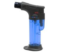 ulafbwur Chalumeau de poche transparent réservoir amovible cadeau d'anniversaire bleu