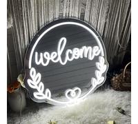 Ulalaza Miroir Acrylique LED néon en Forme de cœur/Chat/Lettre/ondulé, Miroir de sorcière, décoration Murale décoration de la Chambre à Coucher, de la Maison, du Studio, du dortoir, du Mariage