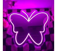 Ulalaza Miroir Acrylique LED néon en Forme de cœur/Chat/Lettre/ondulé, Miroir de sorcière, décoration Murale décoration de la Chambre à Coucher, de la Maison, du Studio, du dortoir, du Mariage