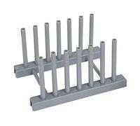 Ulalaza Support à Vaisselle en Plastique Support de Plaque Vaisselle Rangement de Cuisine Ustensiles de Cuisine Vaisselle Rack Armoire Organisateur pour Plat/Tasse/Couvercle de Pot/Planche à découper