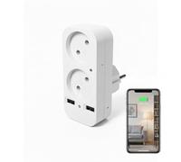 ULar Caméra Prise Multifonction WiFi/AP Animaux 1080P Prise USB | à Distance En Temps RéEl, Compatibilité Usb-A/Usb-C, App Alertes, DéTection De Mouvement, Enregistrement En Boucle