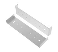 ULDIGI 2 Pièces Support de Montage Robuste en Aluminium Argenté Socle Solide pour Boîte aux Lettres, Plaque D'adaptation Polyvalente Assurant une Fixation Sécurisée et Solide