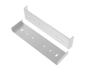 ULDIGI 2 Pièces Support de Montage Robuste en Aluminium Argenté Socle Solide pour Boîte aux Lettres, Plaque D'adaptation Polyvalente Assurant une Fixation Sécurisée et Solide