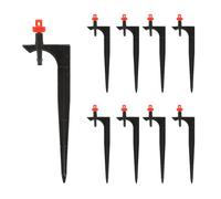 ULDIGI 20pcs Micro asperseur arrosage à pointe en plastique noir, buse de pulvérisation à goutteur pour plantes, jardin management, arrosage réglable