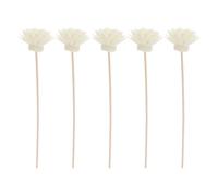 ULDIGI 5ensemble Set de Bâtons Diffuseurs Rotin Naturel avec Fleurs de Chrysanthème Parfumées Recharge pour Diffuseur Huiles Essentielles Tiges Droites Décor Léger pour Maison et Bureau