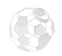 ULDIGI Abat-jour ballon de football en forme de ballon de football blanc et design creux, abat-jour cage en fer offrant un éclairage doux, pour bars et intérieurs modernes, élégant