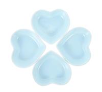 ULDIGI Assiettes à Sauce et Condiment en Céramique Lot de 6 Forme Cœur Style Japonerie pour Restaurants et Hôtels Décoration de Table Réutilisable