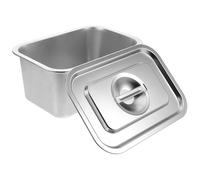 ULDIGI Boite à Compost Pratique Plan de Travail Cuisine avec Couvercle en Acier Inoxydable Petit Bac à Compost Intérieur