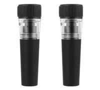 ULDIGI Bouchon de Vin sous Vide Pompe à Vide pour Prolonger et Préserver en Plastique Noir 2pcs Bouteilles de Vin Ouvertes Restaurant ou Bar