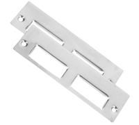 ULDIGI Cache-verrou pour porte bois, 2 sets, plaque de gâche renforcée en fer, vis 35-45 mm, insertion fluide, performance fiable, pour chambre et autres portes intérieures