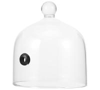 ULDIGI Cloche en Verre pour Gâteau et Dessert, Couvercle Alimentaire Transparent Réutilisable, Portable et Facile à Utiliser Poignée Ronde Cuisine