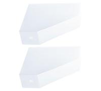 ULDIGI Étagère de rangement pour documents en plastique 2pcs Porte-documents stable pour livres fichiers stockage de documents bureaux et bibliothèques