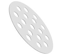 ULDIGI Grille de Barbecue Ronde en Fer, Remplacement Charbon, Camping | Plaque de Remplacement Argenté, Ventilation Renforcée, Nettoyage Facile, Usage Familial et Sorties Outdoor