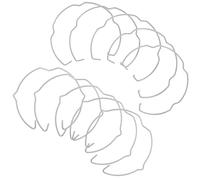 ULDIGI Lot de 10 Set de Set de Clips de Fixation Circulaires en Acier pour Spot Encastrable Mr16, Structure à Ressort Flexible, Design Ajustable et Fiable, Accessoires pour Lampe à Clip