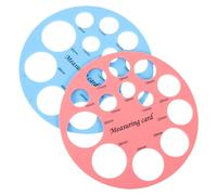 ULDIGI Mètre à Ruban pour Mamelon en Silicone, Carte de Mesure Bouton, Gabarit de Mesure des Boutons, Outil Précis, 2 Pièces, pour Bébé