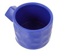 ULDIGI Mug Nordique en Porcelaine Bleue 401 à 500ml pour Café et Thé | Style Épuré, Prise Agréable, Conception Robuste, au Petit Déjeuner Boutique de Desserts