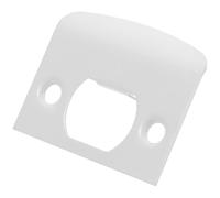 ULDIGI Plaque de Gâche en Acier Inoxydable Blanc pour Mécanismes de Verrouillage, Améliore la Guidage du Pêne, Installation Facile pour Portes Extérieures et Intérieures