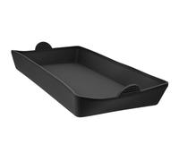 ULDIGI Plateau en Silicone Baking Tray pour Cuisson Réutilisable, Tapis de Cuisson pour Four Facile à Nettoyer, Accessoires pour Fours en Silicone Noir pour Baking