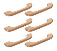 ULDIGI Poignée de porte bois 6 pièces 96mm entraxe pour meuble et commode décoration intérieure salon style champêtre facile à poser