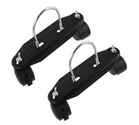 ULDIGI Roulettes Pivotantes Roues Mobiles Réglables Lot de 2 Support en Fer et Abs pour Radiateur à Bain D'huile pour Chauffage Électrique, pour Bureau et Chambres