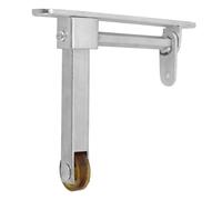 ULDIGI Sélecteur de Porte Coupe-feu en Métal Argent, Fermeture Automatique Double Porte, Accessoire de Réglage pour Couloir, Conçu pour Installation en Espaces Restreints