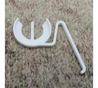 ULEIVA Ressort de sécurité de rechange, blanc, levier de sécurité, étrier de sécurité, pièce de rechange, compatible avec Geberit commande 81658091 816580931