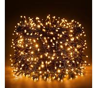 Ulinek 1000 LED Guirlande Lumineuse 100M Extérieur Intérieur, Décoration Noël Lumière 8 Mode Éclairage/Basse Tension,Guirlande Lumière Sapin Arbre Anniversaire Mariage Jardin Maison (Blanc Chaud)