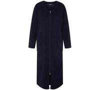 Ulla Popken FRottee-Bademantel Robe de Chambre, Bleu Nuit, 56-58 Femme