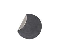 Paris Prix Tapis de salon Ulla – Laine Ø 200 cm – Gris foncé