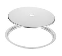 ULTECHNOVO 1 Ensemble Plaque de Diffusion de Chaleur Acier Inoxydable pour Cuisinière à Induction Ensemble de Adaptateur avec Couvercle et Anneau de Plongée pour Cuisine Restaurant et Tables