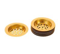 ULTECHNOVO 10 Pièces Accessoire Encensoir en Fer Or Perforé Ventilation Optimale, Insert Rond pour Plateau à Parfum, Adapté Charbon et Résine, pour Yoga et Intérieur